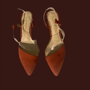 Jessica Simpson Burnt Orange Suede Pumps